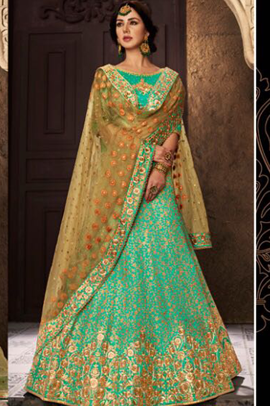 Brocket lehenga choli hotsell